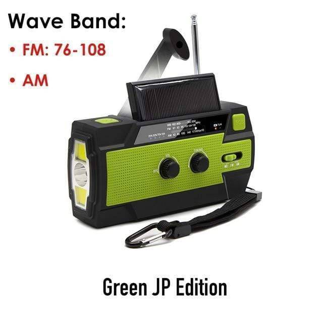 Emergency Weather Radio with Power Bank and LED Light