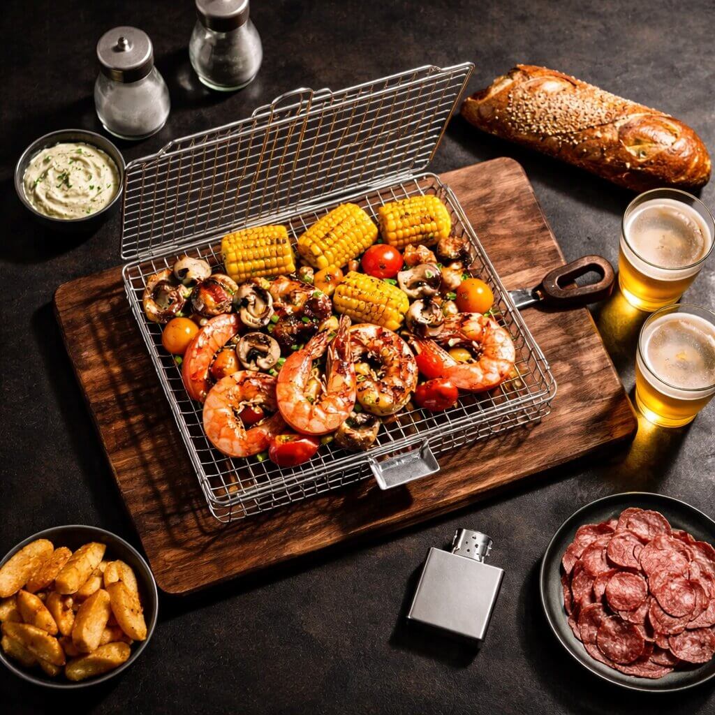 Stainless Steel BBQ Basket for Perfect Grilling
