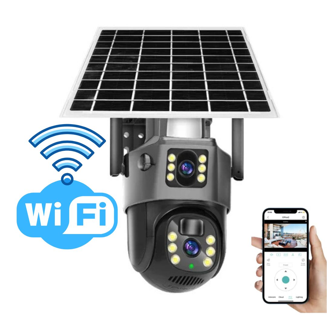 Wireless Solar-Powered Surveillance Camera for Outdoors