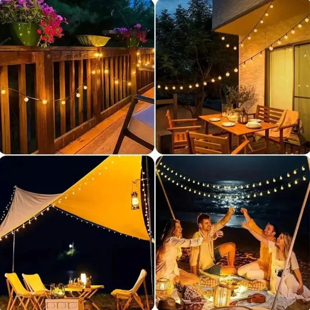 Crystal Ball Solar-Powered LED Fairy Lights