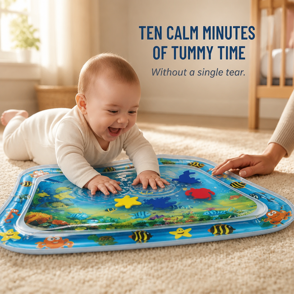 MarinaSplash™ — Transform Tummy Time Tears Into 10 Minutes of Giggles