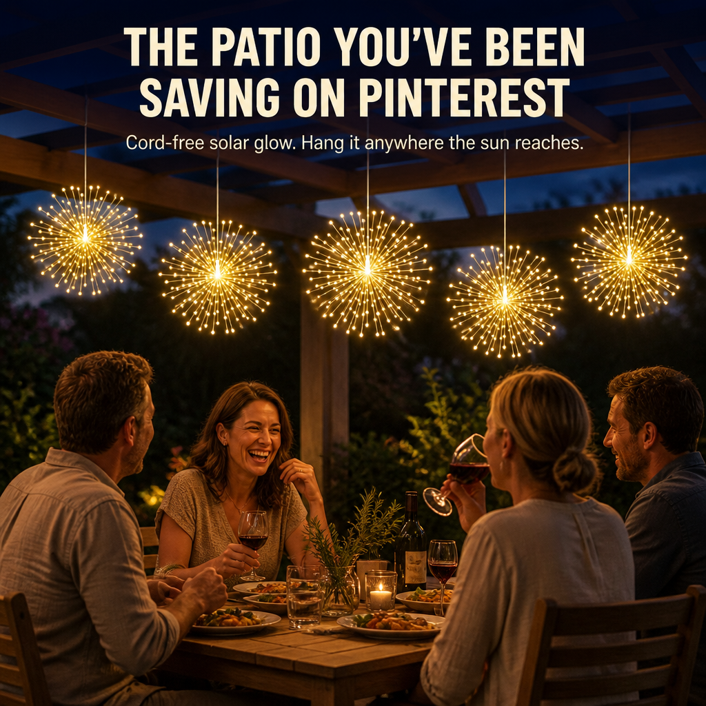 LumaSphere™ — Suspend Twinkling Solar Firework Lights Over Any Patio or Garden
