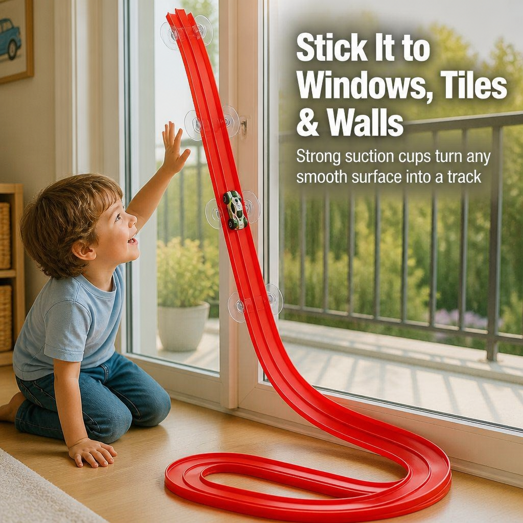 TrackBlaze™ — Bend, Loop & Race a Brand-New Track in Any Room