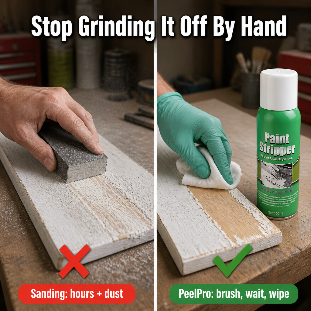PeelPro™ — Strip Old Paint Off Metal, Wood & Car Panels in Minutes | Brush Included