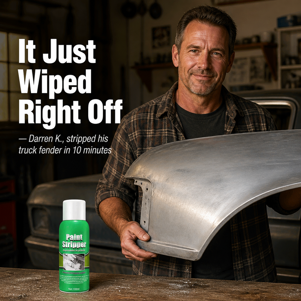 PeelPro™ — Strip Old Paint Off Metal, Wood & Car Panels in Minutes | Brush Included