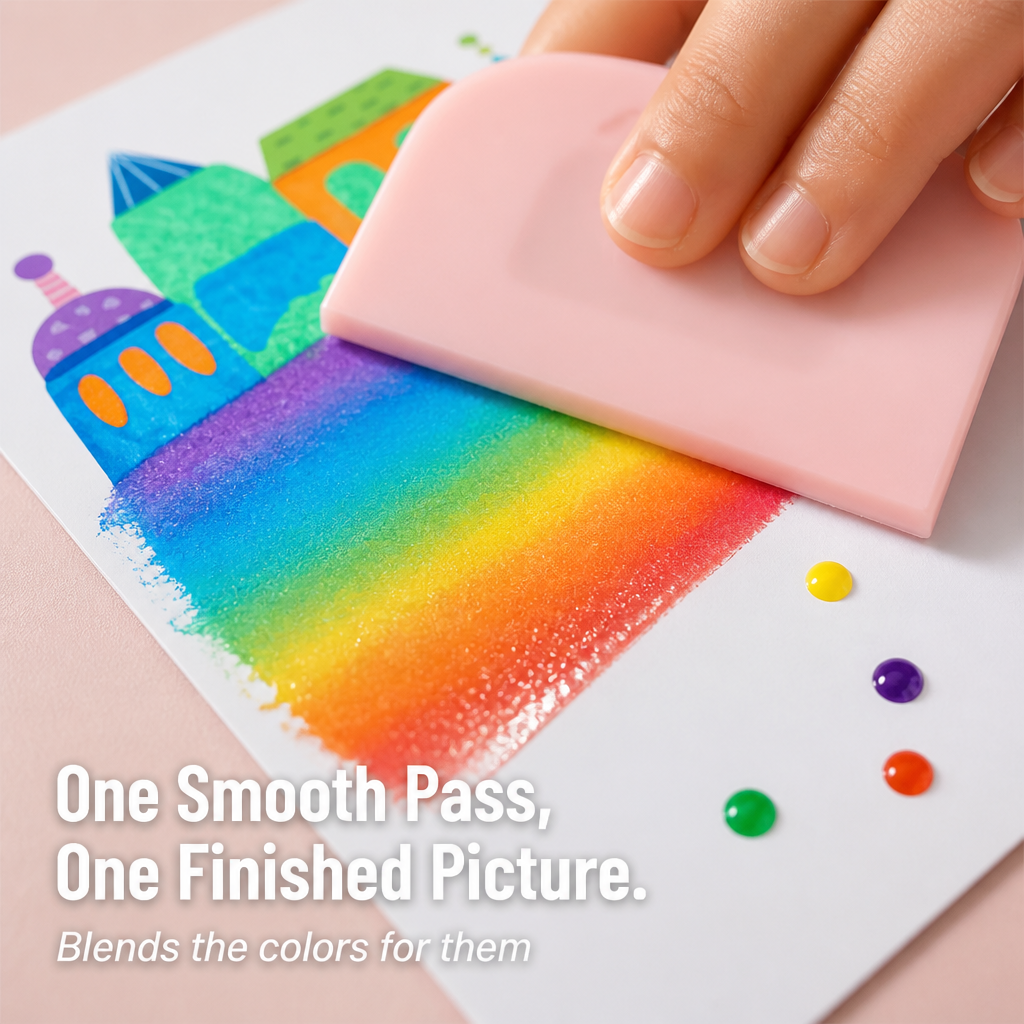 VividSpark™ — Dot, Scrape & Reveal Rainbow Art Kids Master in Minutes | 35-Piece No-Mess Set