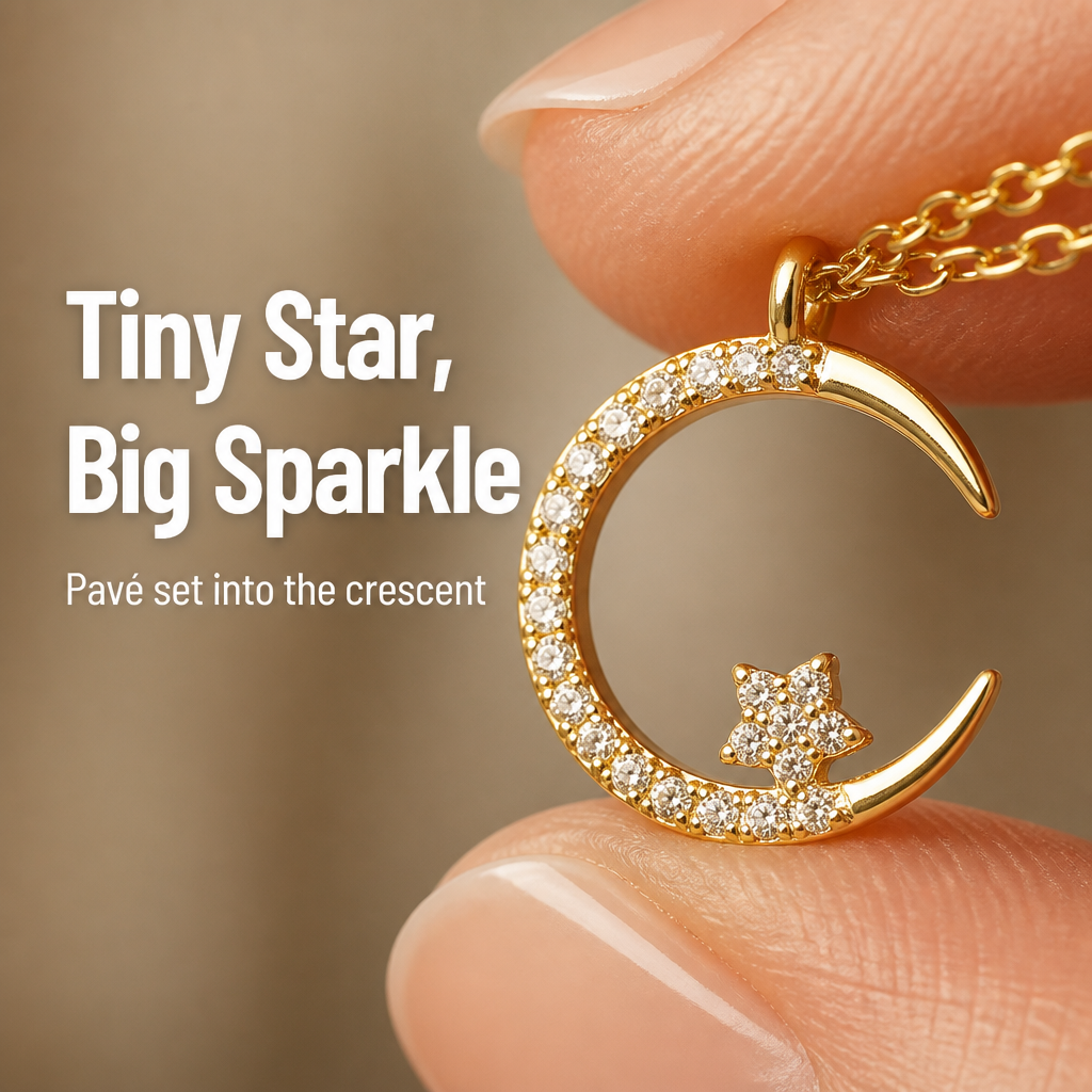 LumaRadiance™ — Layer the Dainty Crescent Moon Necklace That Goes With Everything