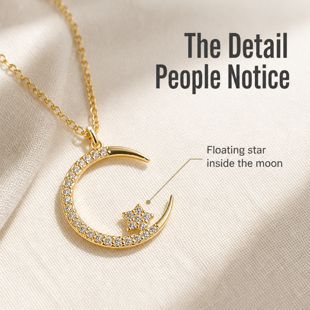 LumaRadiance™ — Layer the Dainty Crescent Moon Necklace That Goes With Everything