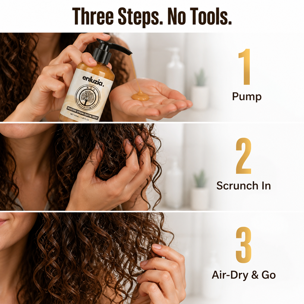 CurlRush™ — Define, Hydrate & Bounce Curls Back Without the Crunch