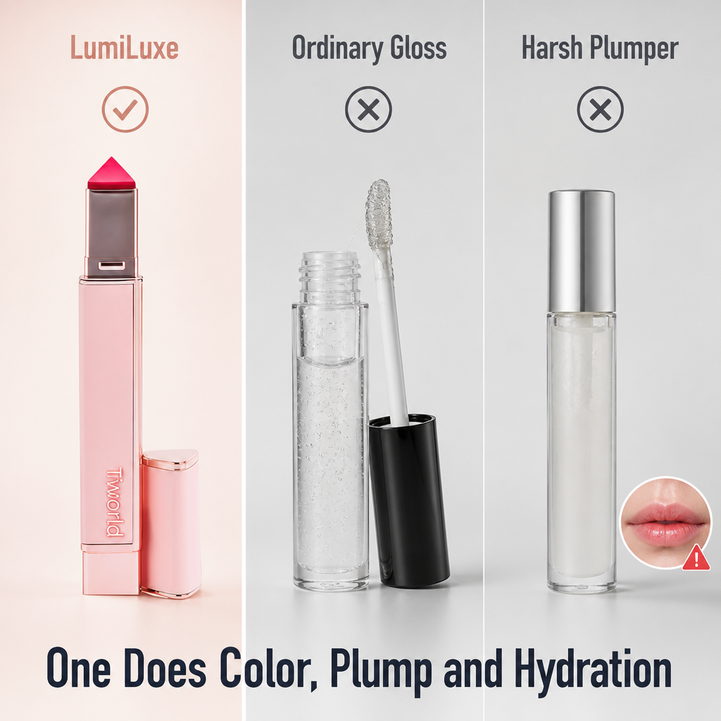 LumiLuxe™ — Tint, Plump & Hydrate Your Lips in One Swipe