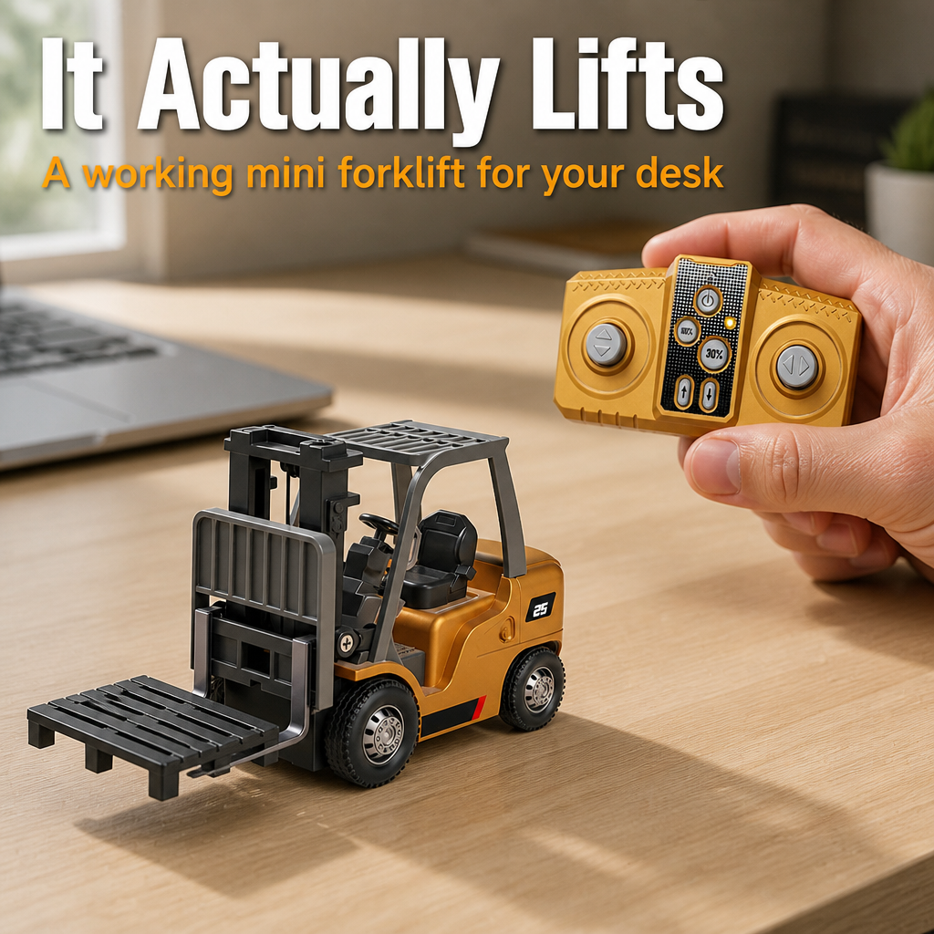 TurboLift™ — Drive, Lift & Tow a Working Mini Forklift Right on Your Desk