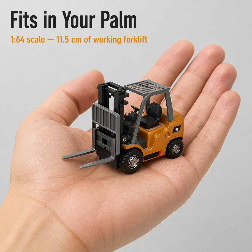 TurboLift™ — Drive, Lift & Tow a Working Mini Forklift Right on Your Desk