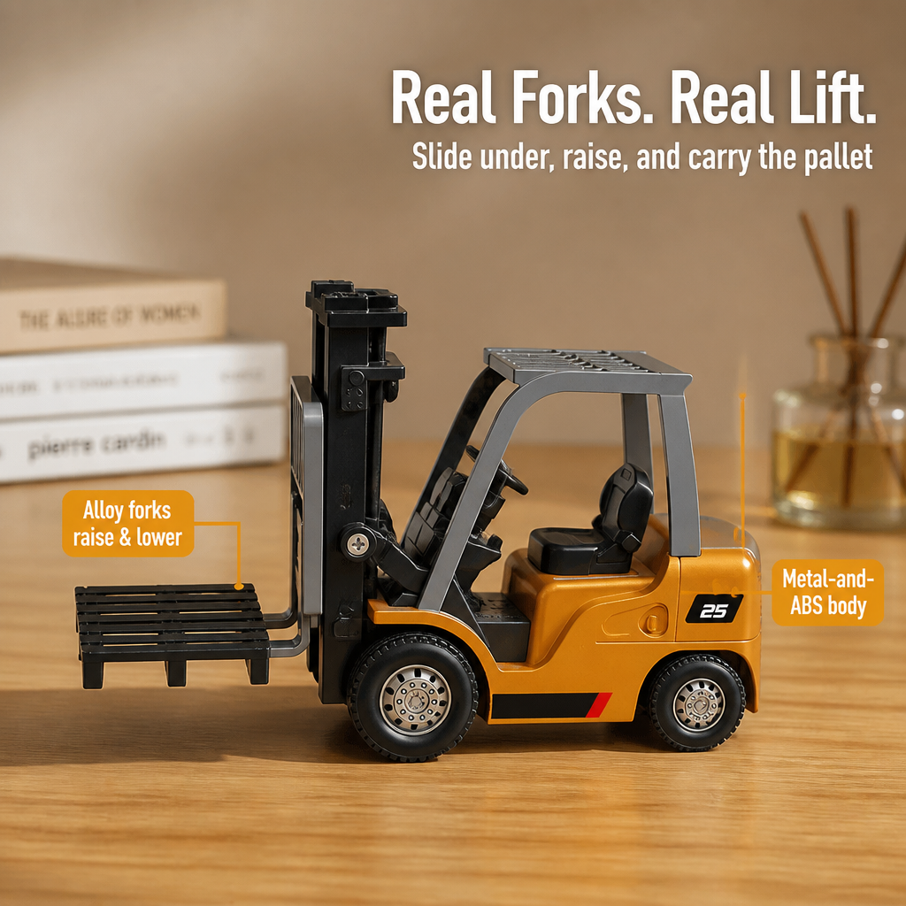 TurboLift™ — Drive, Lift & Tow a Working Mini Forklift Right on Your Desk