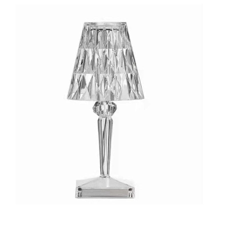 Crystal LED Desk Lamp with Diamond-Style Shade