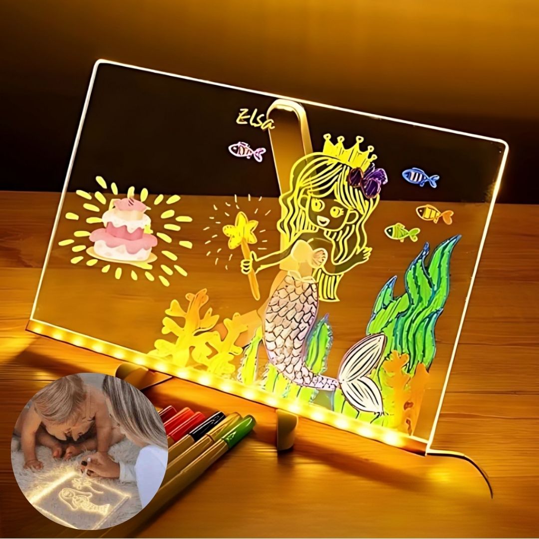 Illuminated Creativity Board | Write, Draw, and Plan