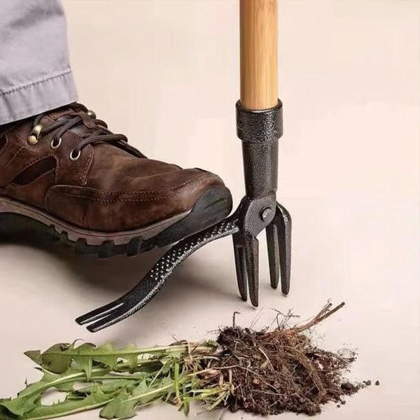 Four Claw Foot Pedal Weed Remover for Stand Up Use