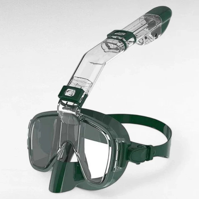 Panoramic Snorkel Mask for Adults and Teens – Full Face with Dry Top System and Anti-Fog
