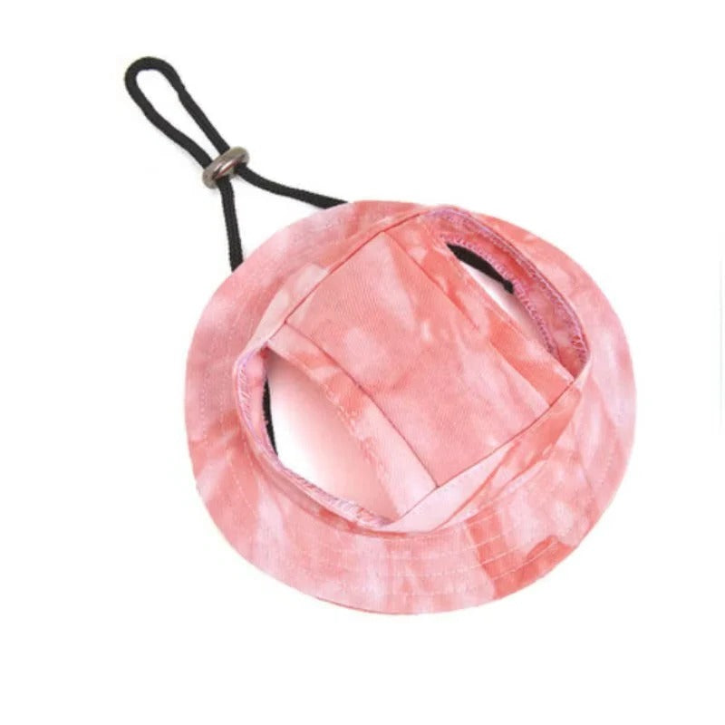Adjustable Strap Dog Sun Hat with Wide Brim