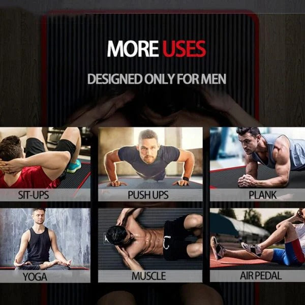 Extra Cushioned High-Density Exercise and Yoga Mat for Men
