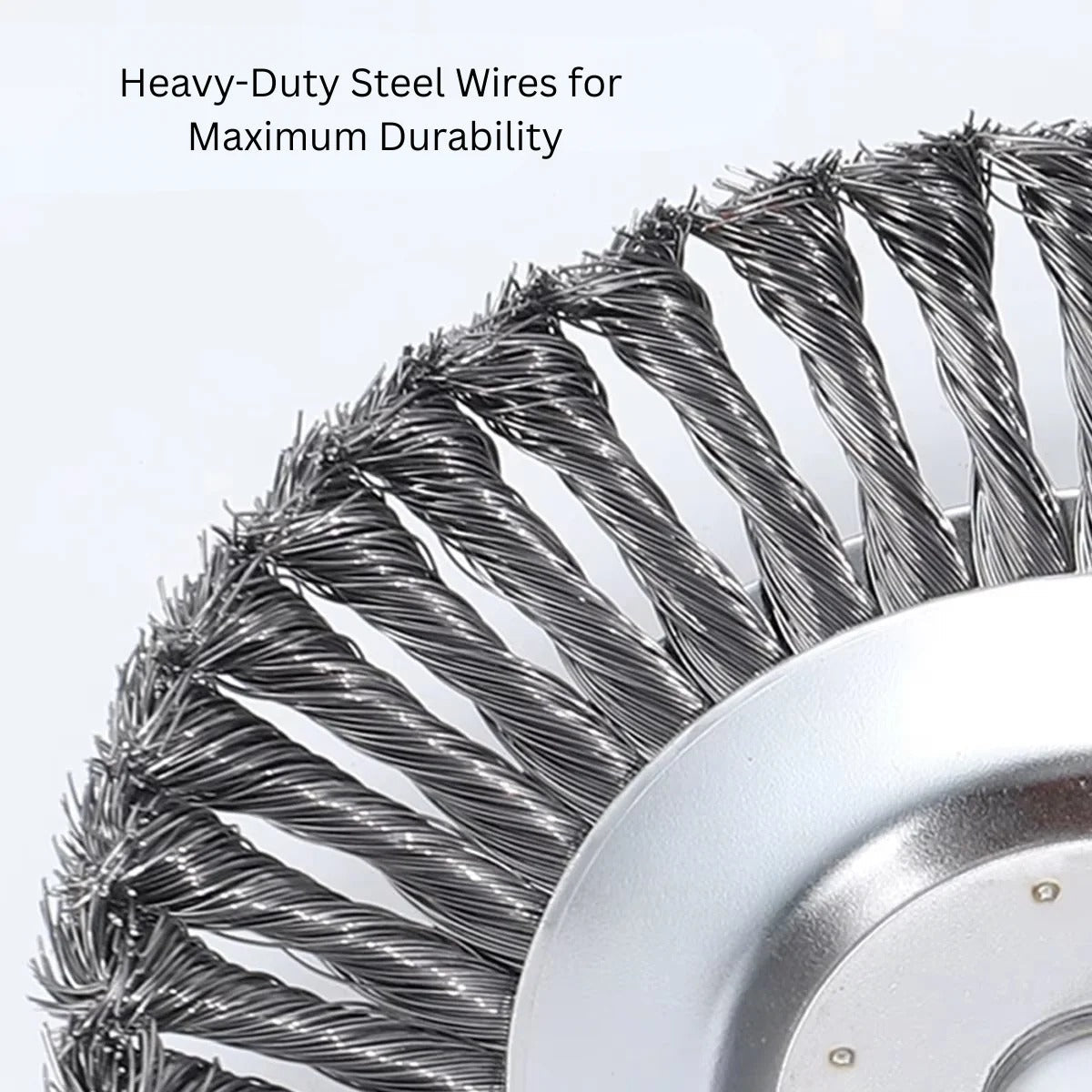 Weed Trimmer Head with Steel Wire - 6" and 8" Brush Cutter Blade