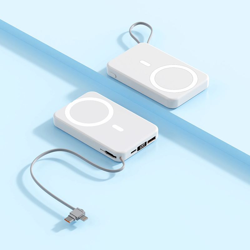Wireless Power Bank with Magnetic Design and MagSafe Support