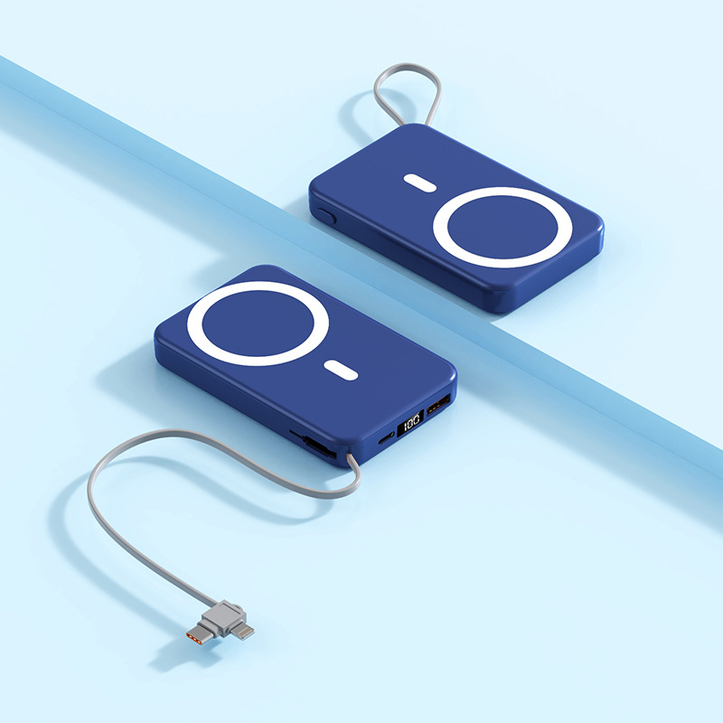 Wireless Power Bank with Magnetic Design and MagSafe Support