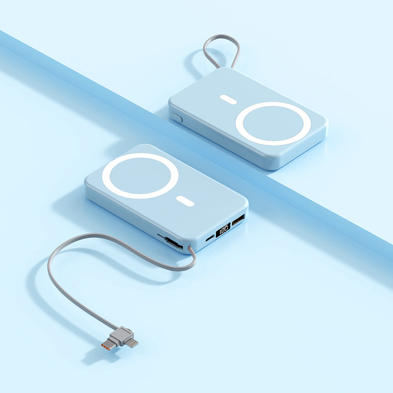 Wireless Power Bank with Magnetic Design and MagSafe Support