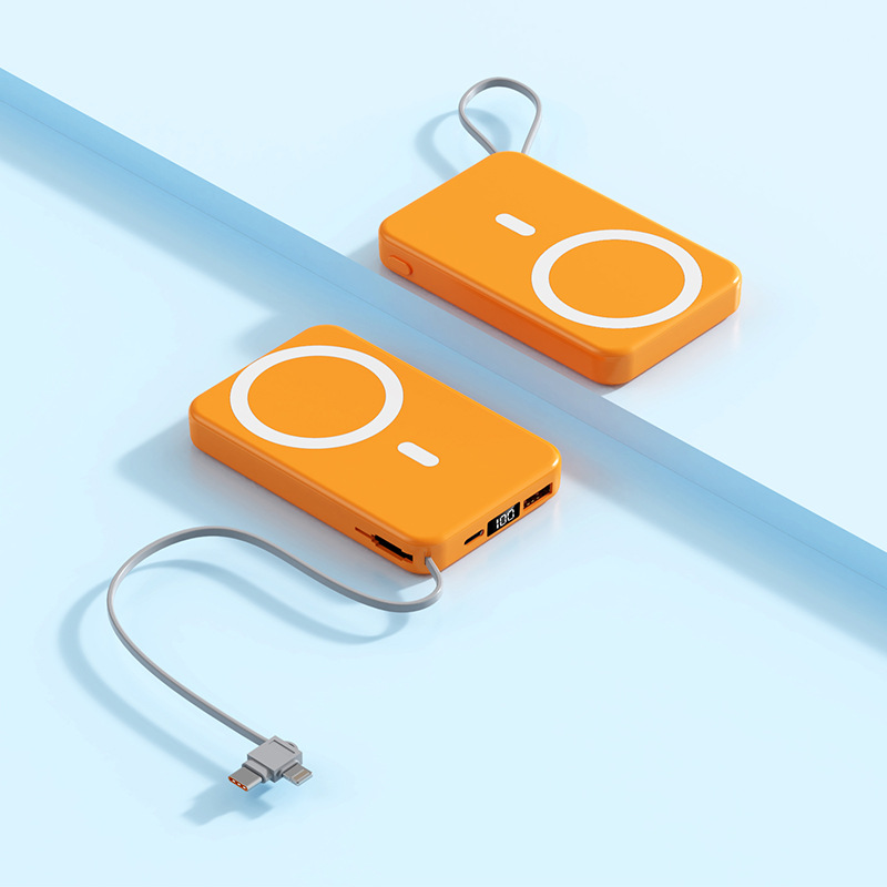Wireless Power Bank with Magnetic Design and MagSafe Support