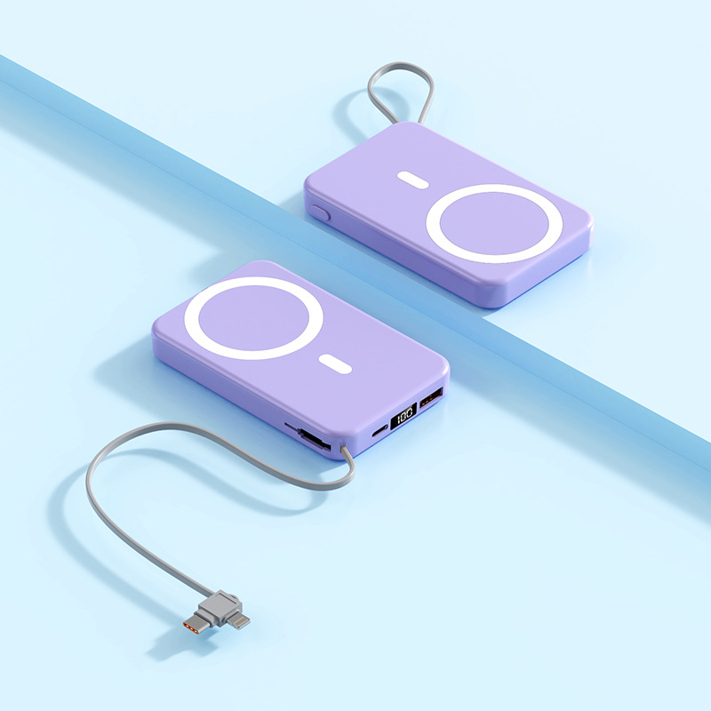 Wireless Power Bank with Magnetic Design and MagSafe Support