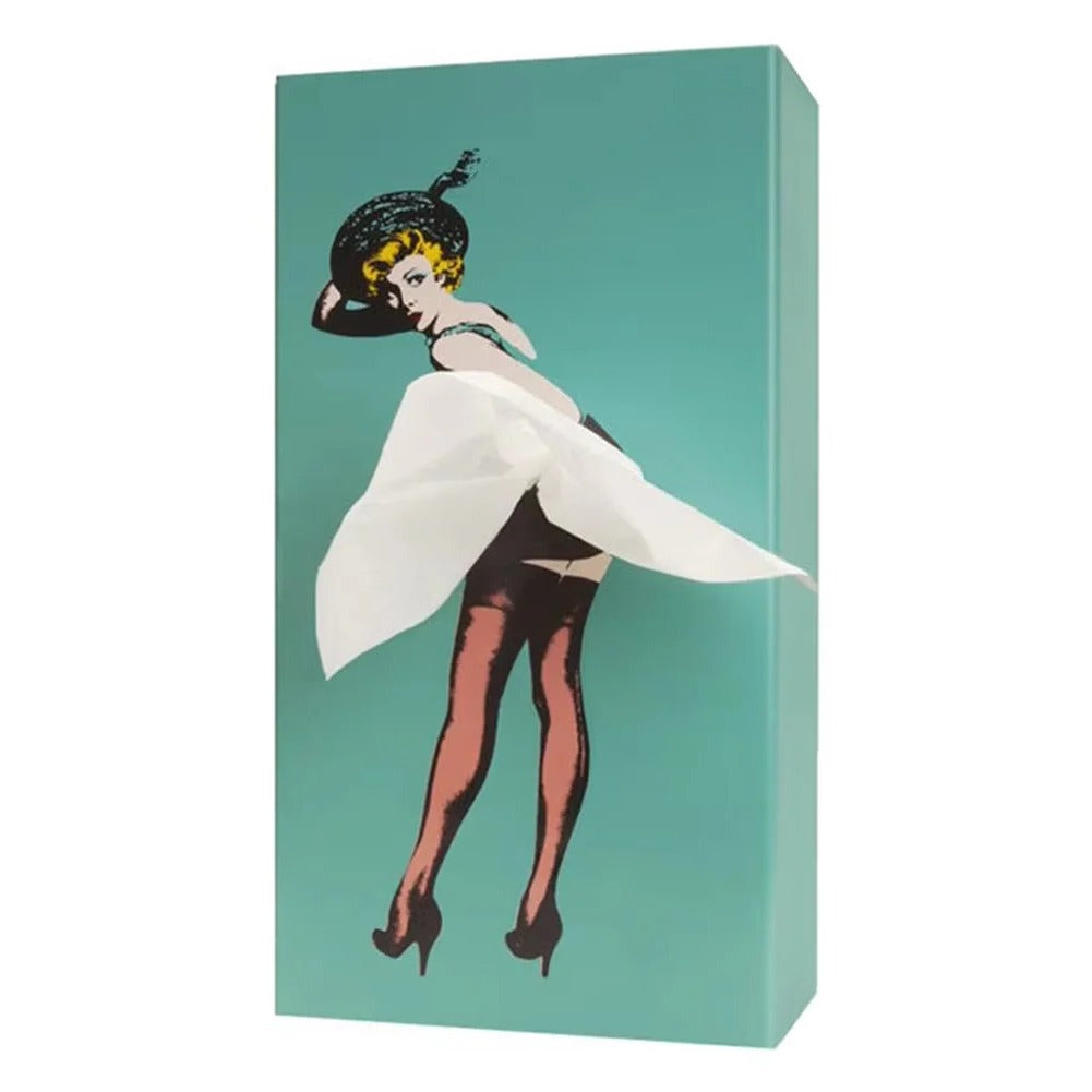 Tissue Holder in Vintage Design for Dresser, Bathroom, and Nightstand