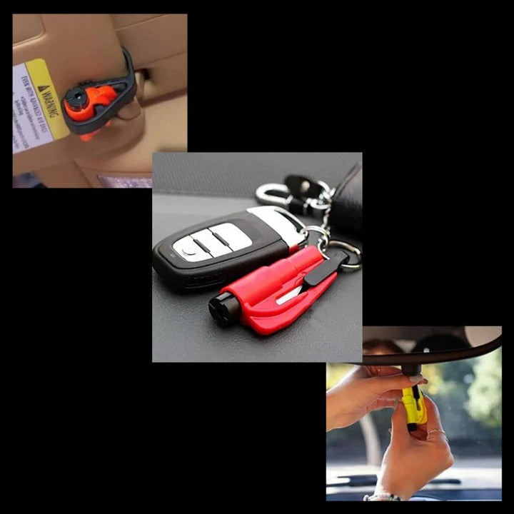 Emergency Car Tool with Seatbelt Cutter and Window Breaker – 2-in-1