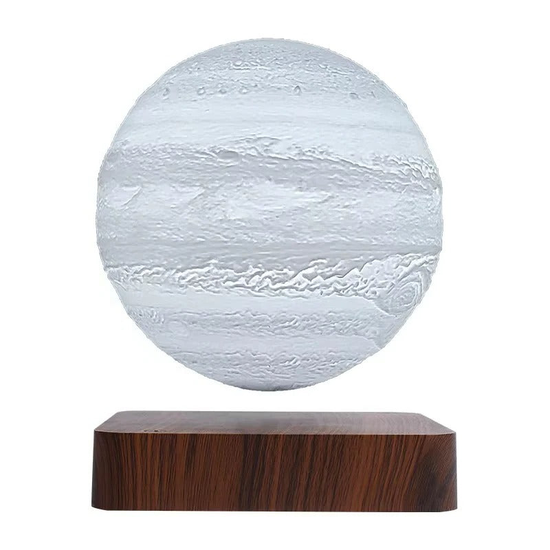 Magnetic Base Floating Galaxy Light with LED Display - 5.5 Inch Sphere