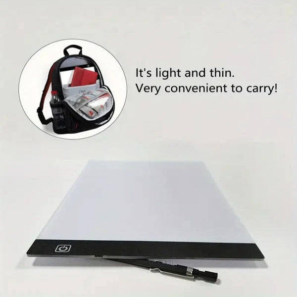 USB Light Pad for Drawing A4 Size with Adjustable Brightness