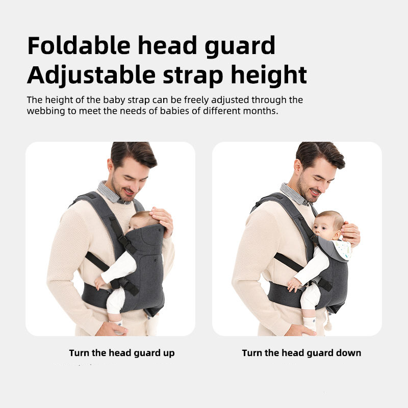 Outdoor Baby Carrier with Adjustable Hipseat and Kangaroo Sling Wrap