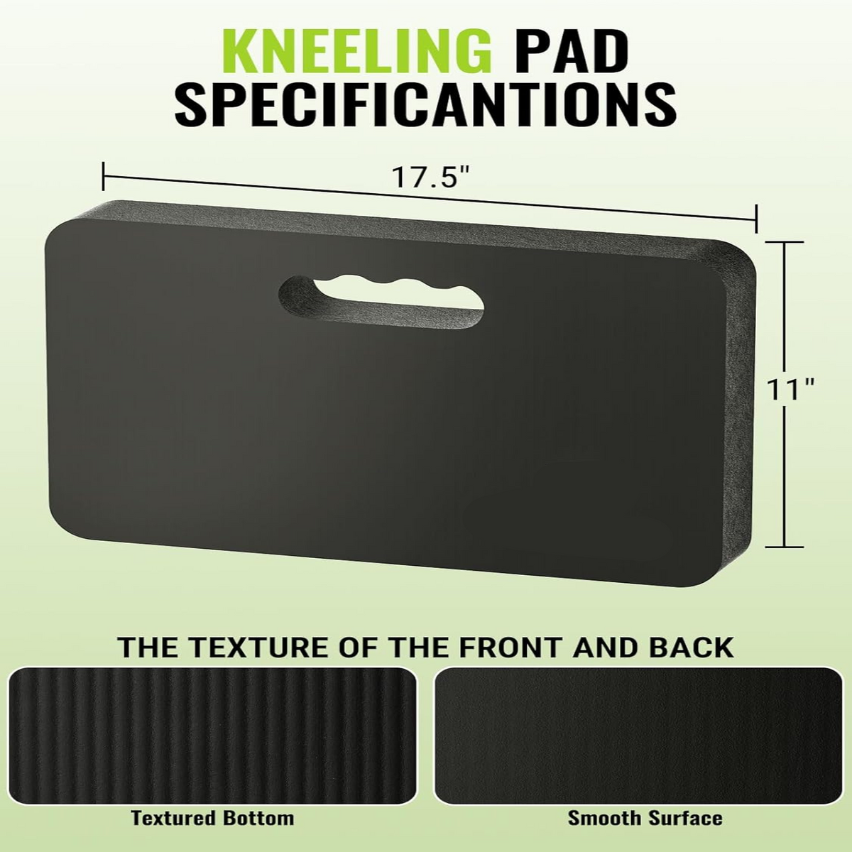 Knee Pads for Gardening with 1-Inch Foam Padding and Velcro Straps