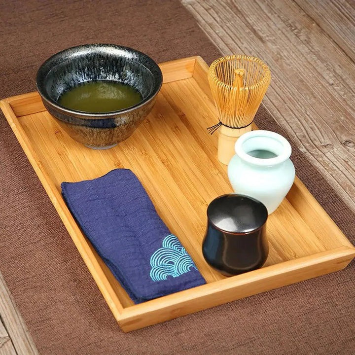 Matcha Tea Ceremony Set - Ceramic Bowl, Bamboo Whisk & Spoon