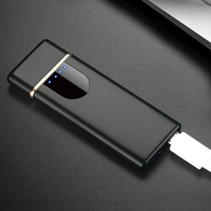 Portable Electric Lighter with USB Rechargeable and Wind-Resistant Feature