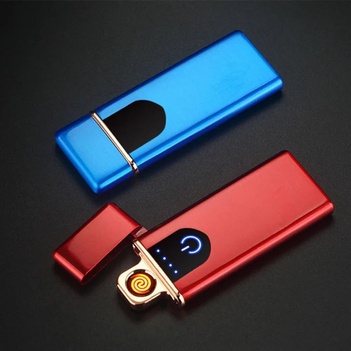 Portable Electric Lighter with USB Rechargeable and Wind-Resistant Feature