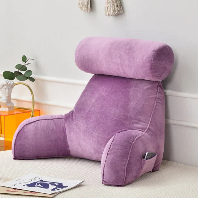 Reading Cushion with Arm Support – Bed Rest Pillow
