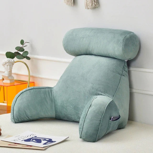 Reading Cushion with Arm Support – Bed Rest Pillow
