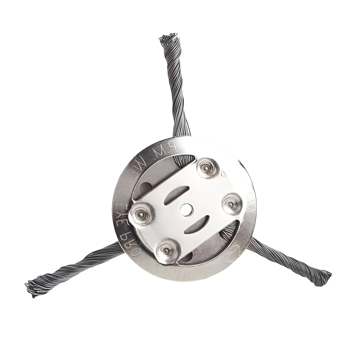 Steel Brush Attachment for Trimming Weeds with Lawn Mower
