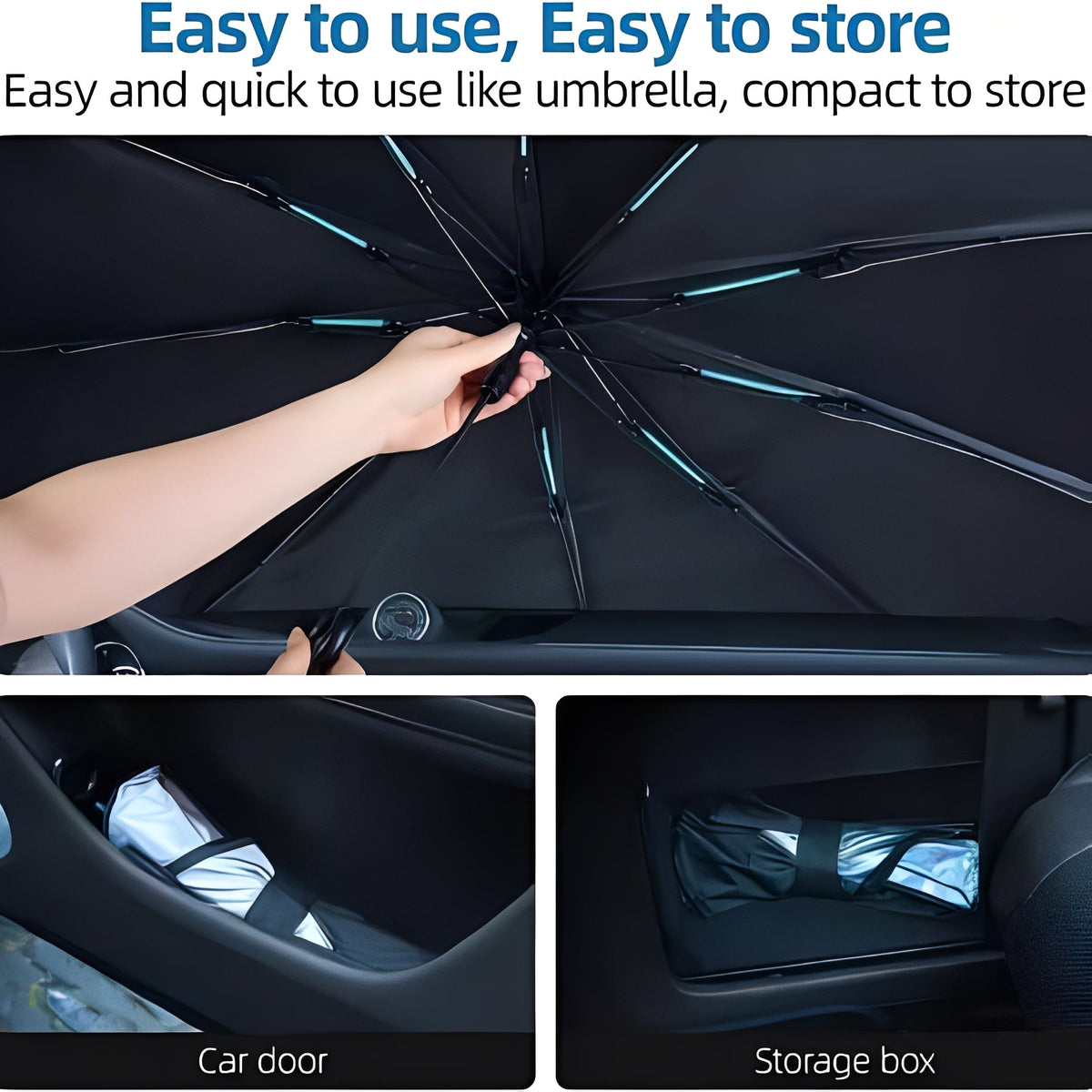 Foldable Umbrella Sunshade for Cars