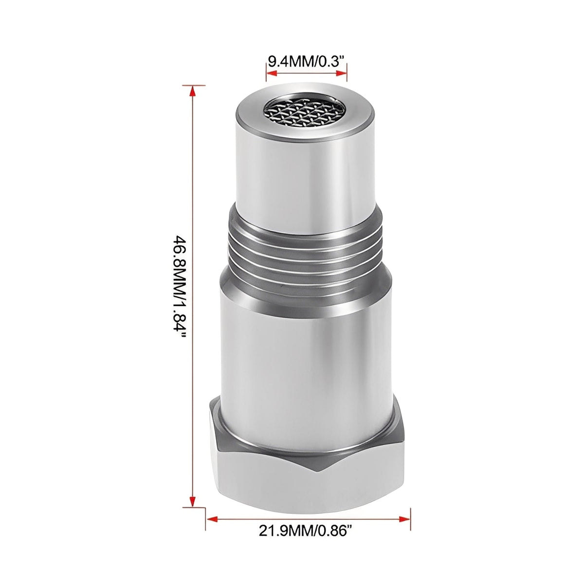 Stainless Steel Offset Adapter for M18×1.5 Car O2 Sensor