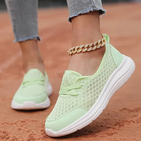 Wedge-Designed Mesh Footwear for Women