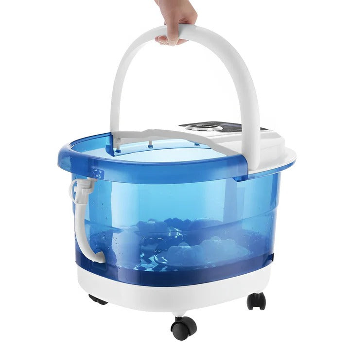Foot Spa Massager with Heat, Rollers, and Bubbles - 500W