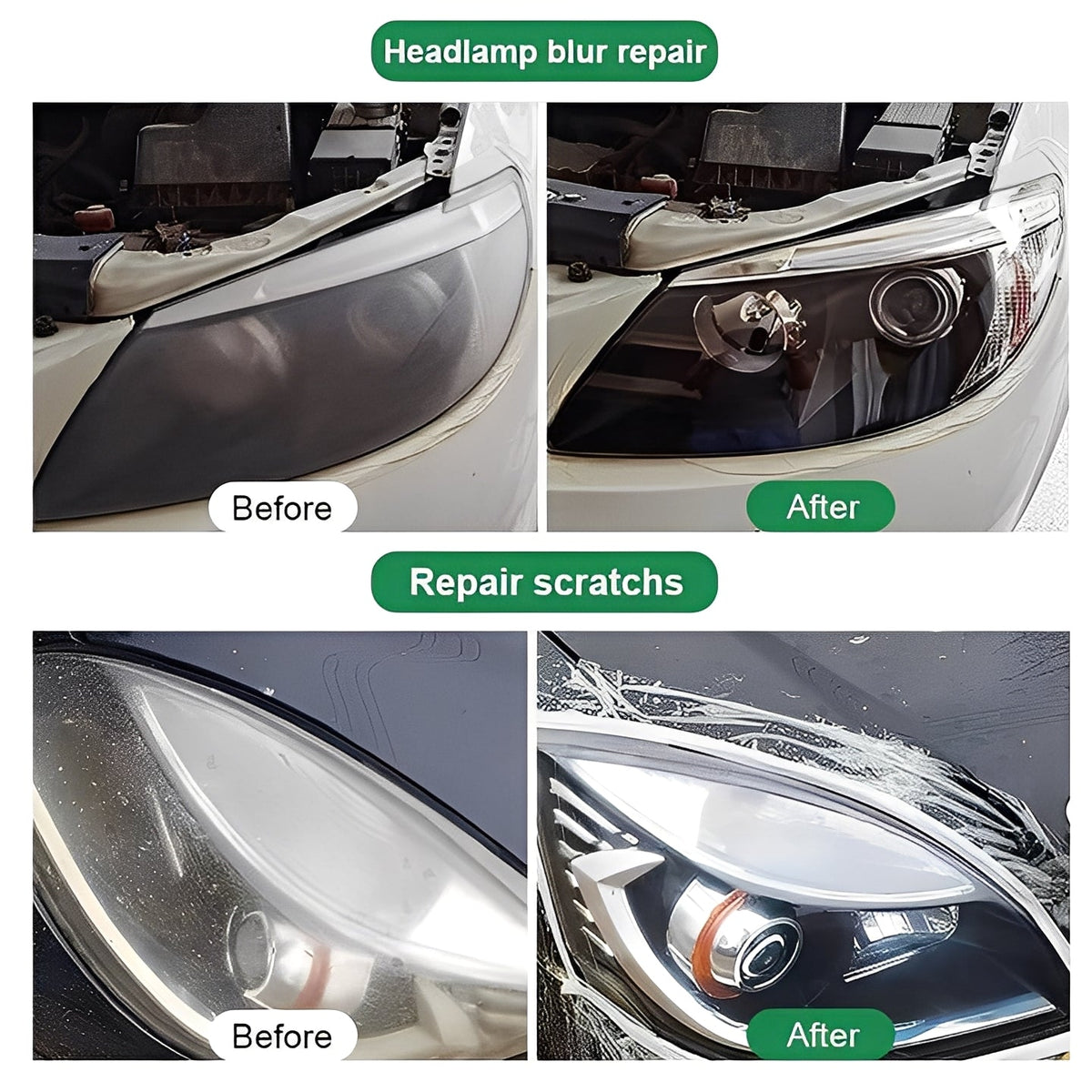 Set of 2 Headlight Lens Restoration Kits