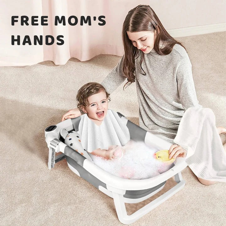 Portable Baby Bathtub with Temperature Display
