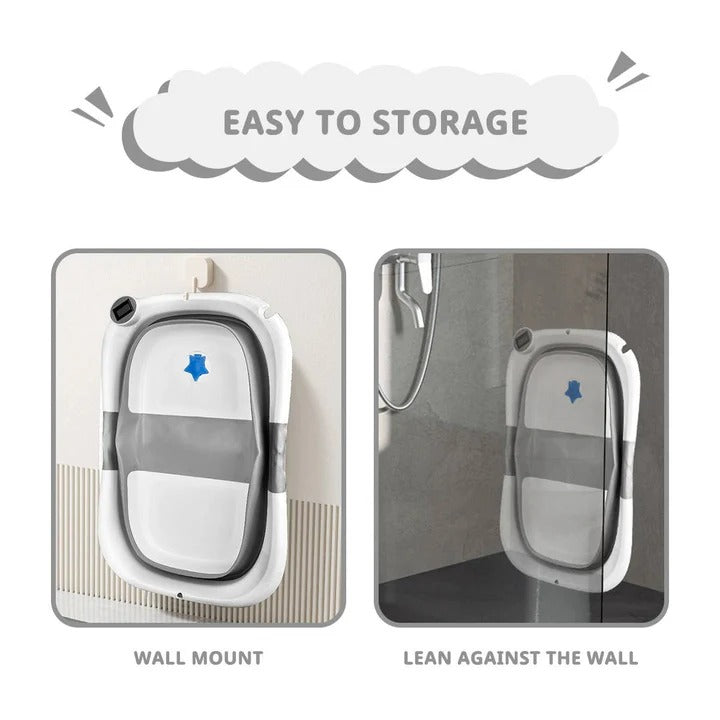 Portable Baby Bathtub with Temperature Display