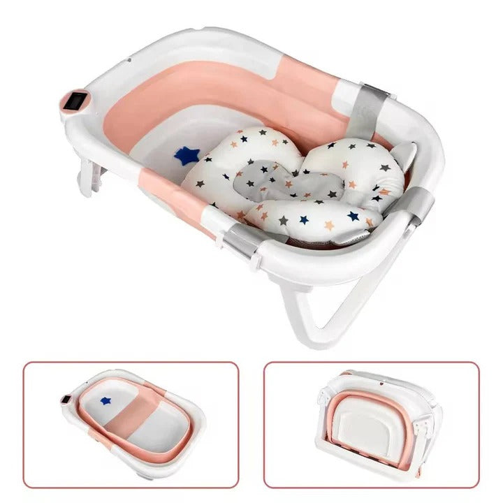 Portable Baby Bathtub with Temperature Display