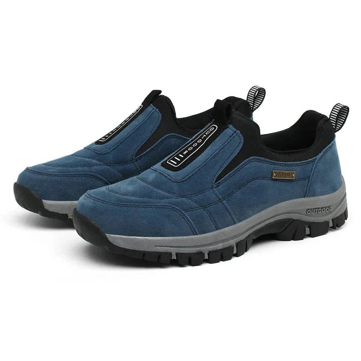 Cushioned Insole Walking and Hiking Footwear with Rubber Sole